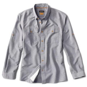 Orvis Mojave Breeze Long Sleeve Shirt Men's in Dark Grey